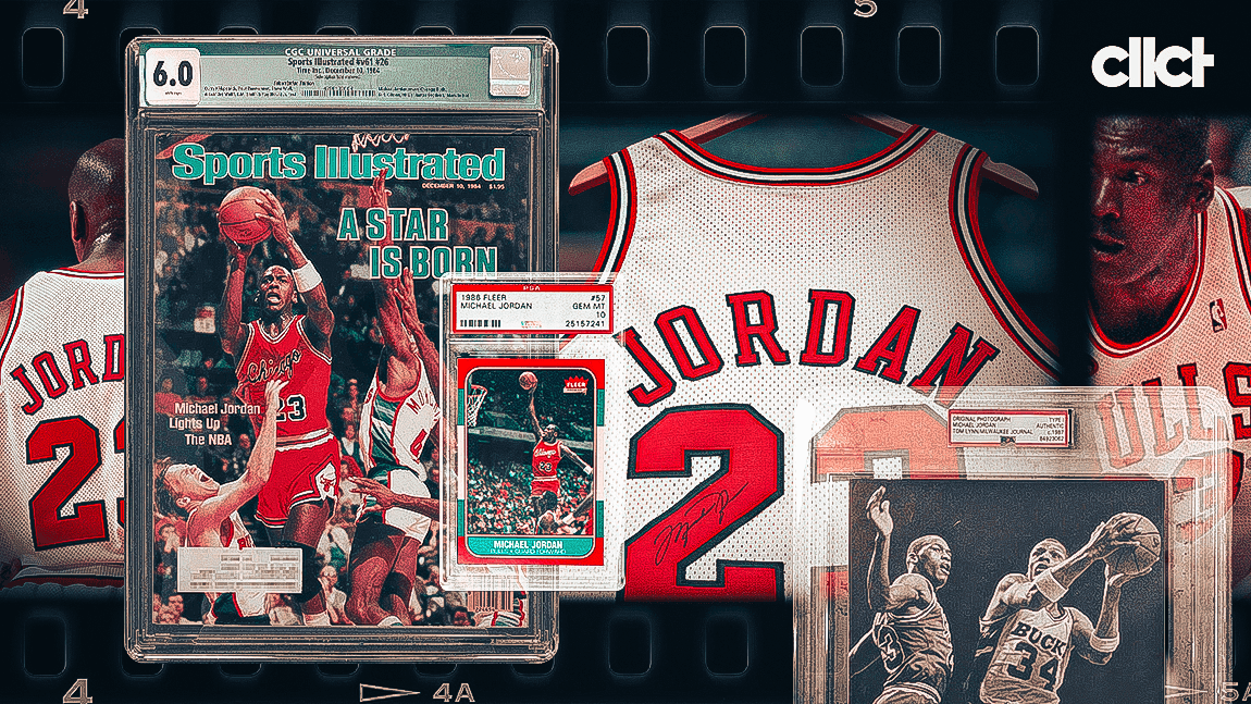 Cover Image for Michael Jordan collectible library: Portfolio of MJ's top items