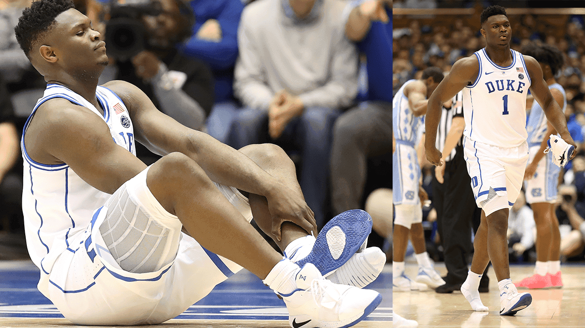 Cover Image for Zion’s infamous blown-out Nike sneaker surfaces at public auction