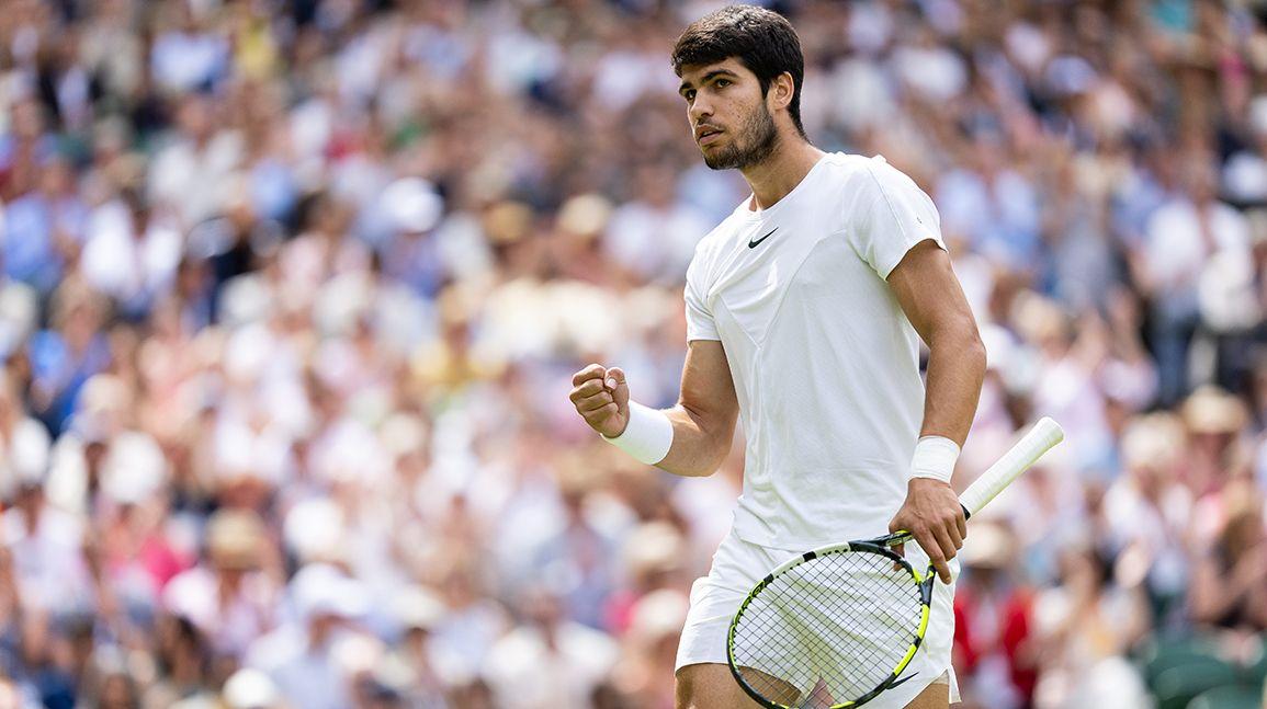 Cover Image for Carlos Alcaraz racket from first Wimbledon title could set record