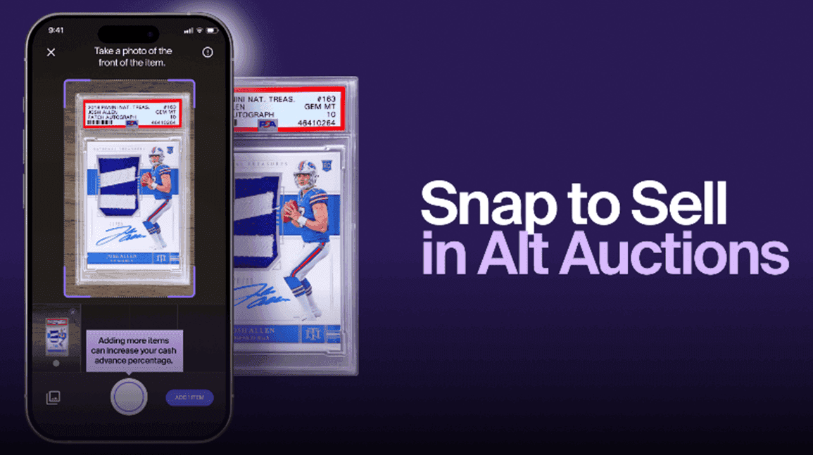 Alt to offer cash advances through new 'Snap to Sell' feature