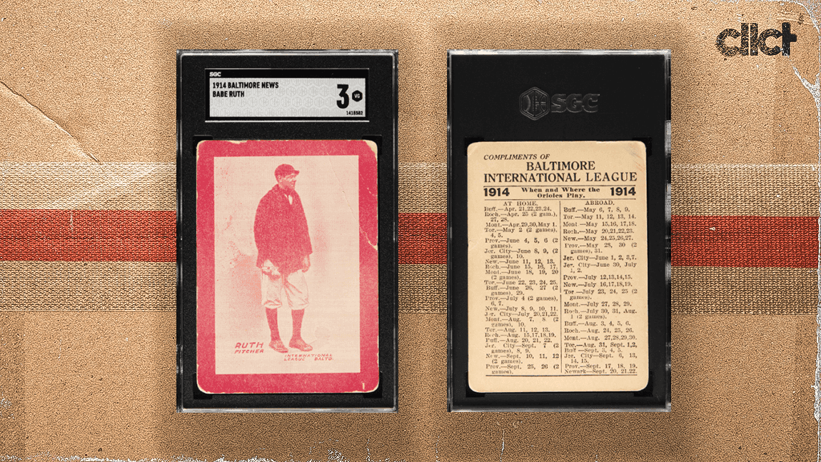 Babe Ruth's 'true rookie' card goes to auction with $7 million estimate
