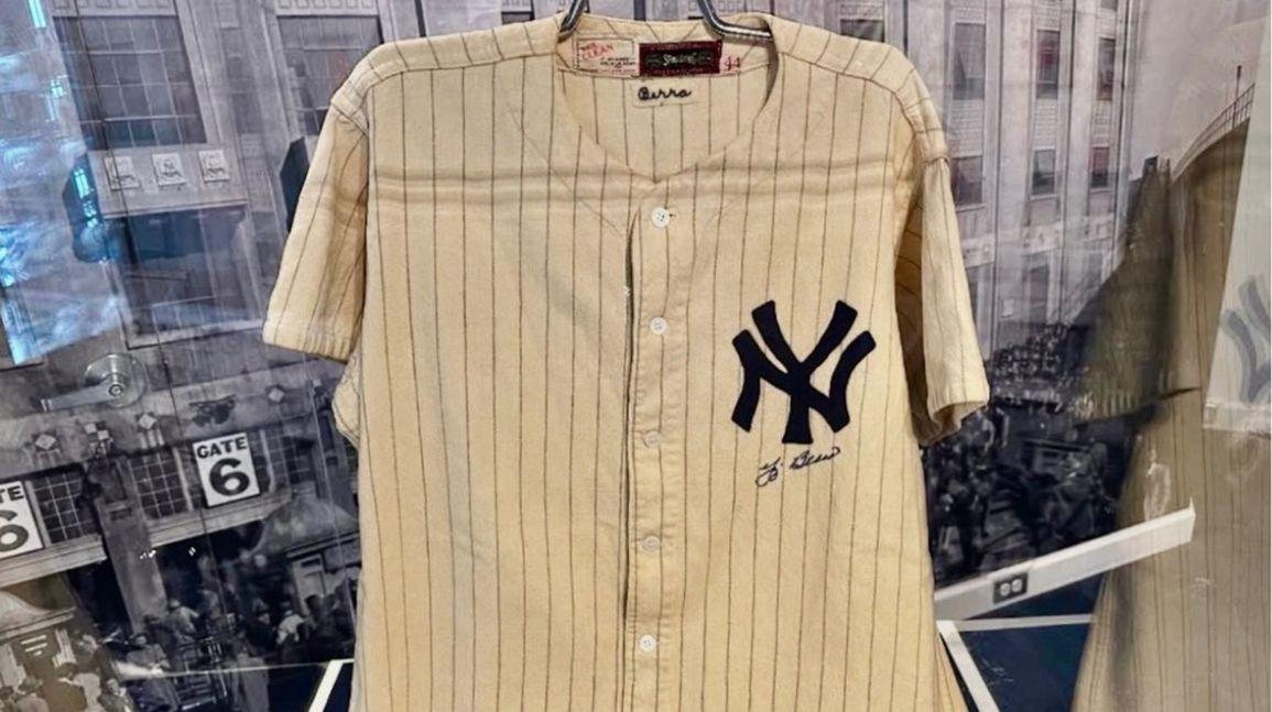 Cover Image for Found at Boys & Girls Club, Yogi Berra rookie jersey hits auction block