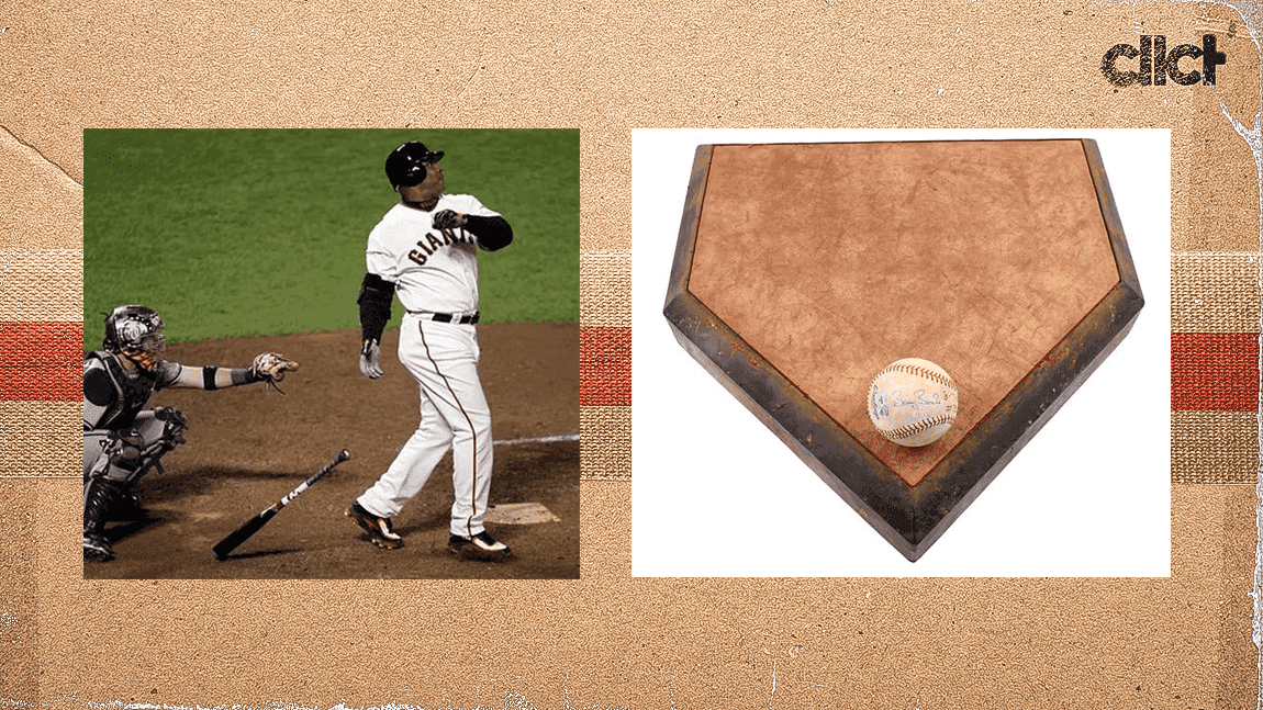 Cover Image for Home plate from Barry Bonds' 756th HR hits auction block