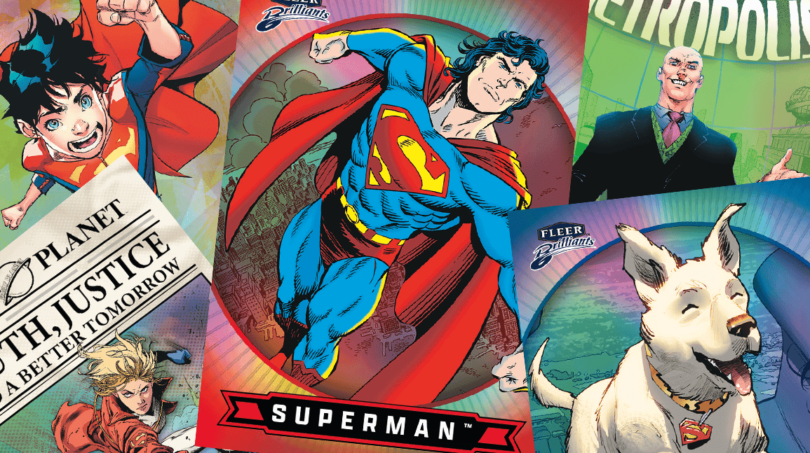 Cover Image for Fleer Brilliants Superman cards revive beloved brand as new movie soars