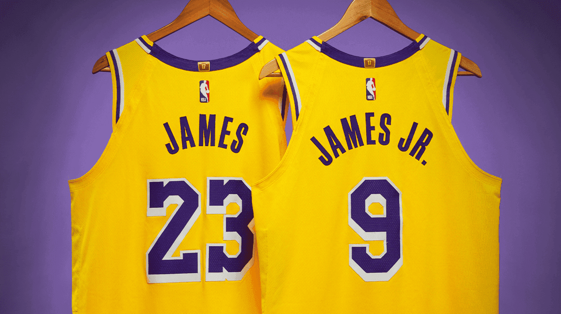LeBron, Bronny jerseys from first father-son game sell for $102k