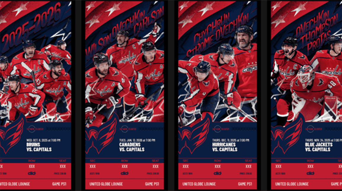 Cover Image for Washington Capitals to offer paper tickets for 2025-26 season