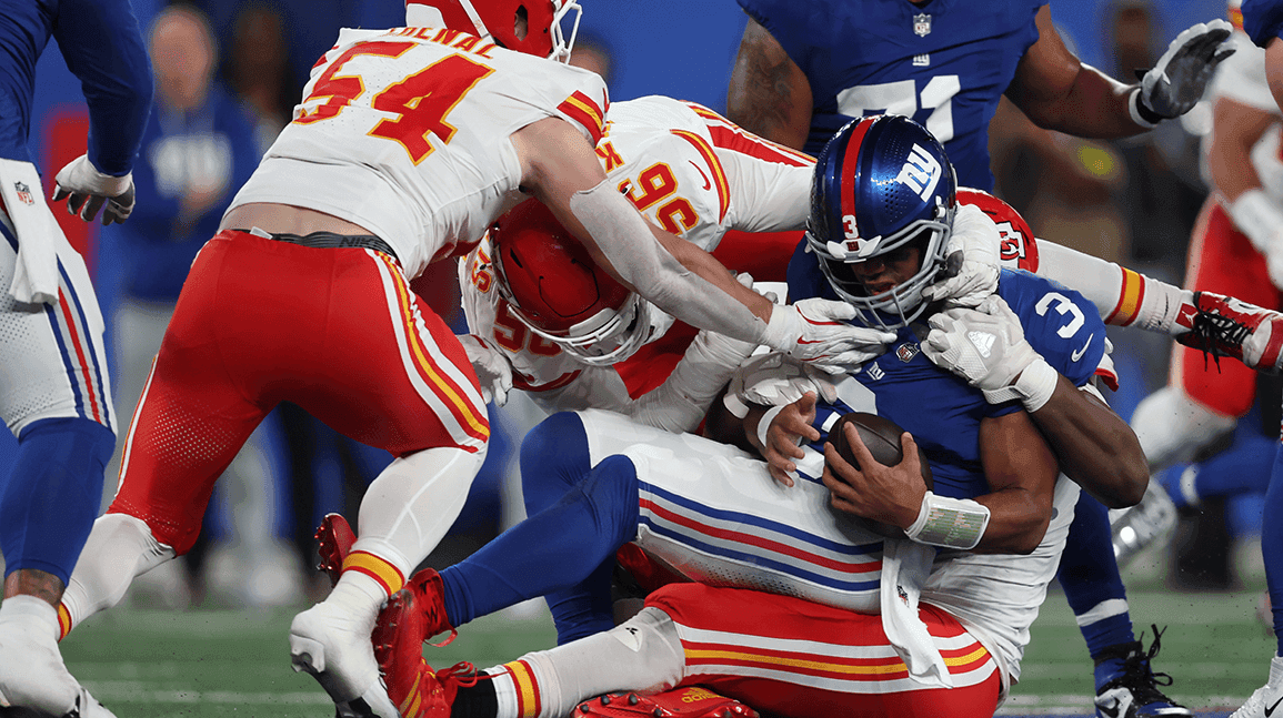 Cover Image for Chiefs’ Chris Jones says he no longer wants jersey swap with Russell Wilson