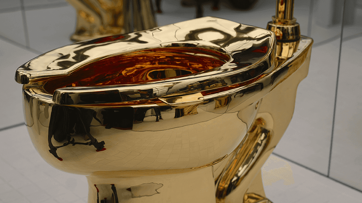Steve Cohen's 18-karat gold toilet sells for $12.1 million