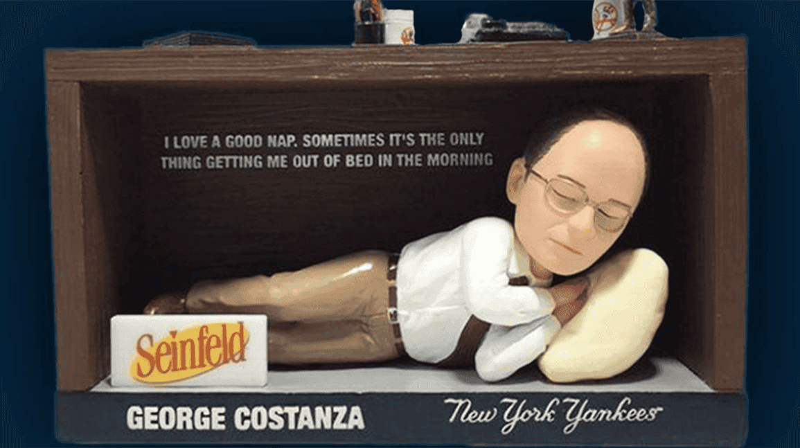 Cover Image for Don't sleep on the Yankees' newest George Costanza bobblehead