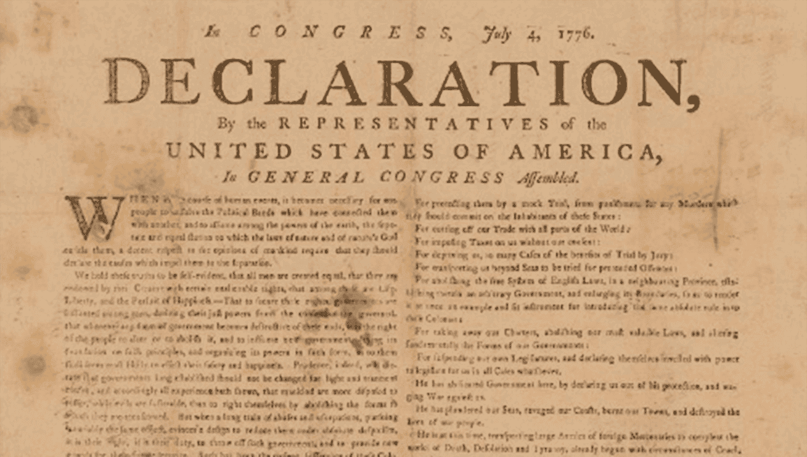 Cover Image for Declaration of Independence printing from July 1776 sells for $2.4m