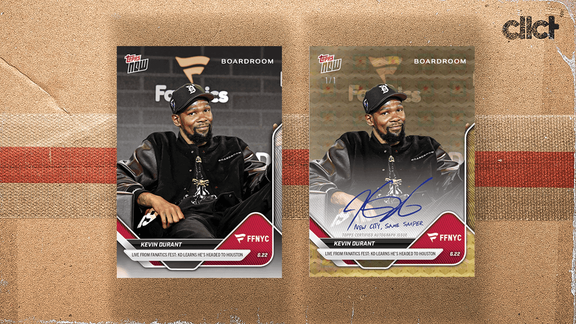 Kevin Durant trade moment becomes Topps NOW card