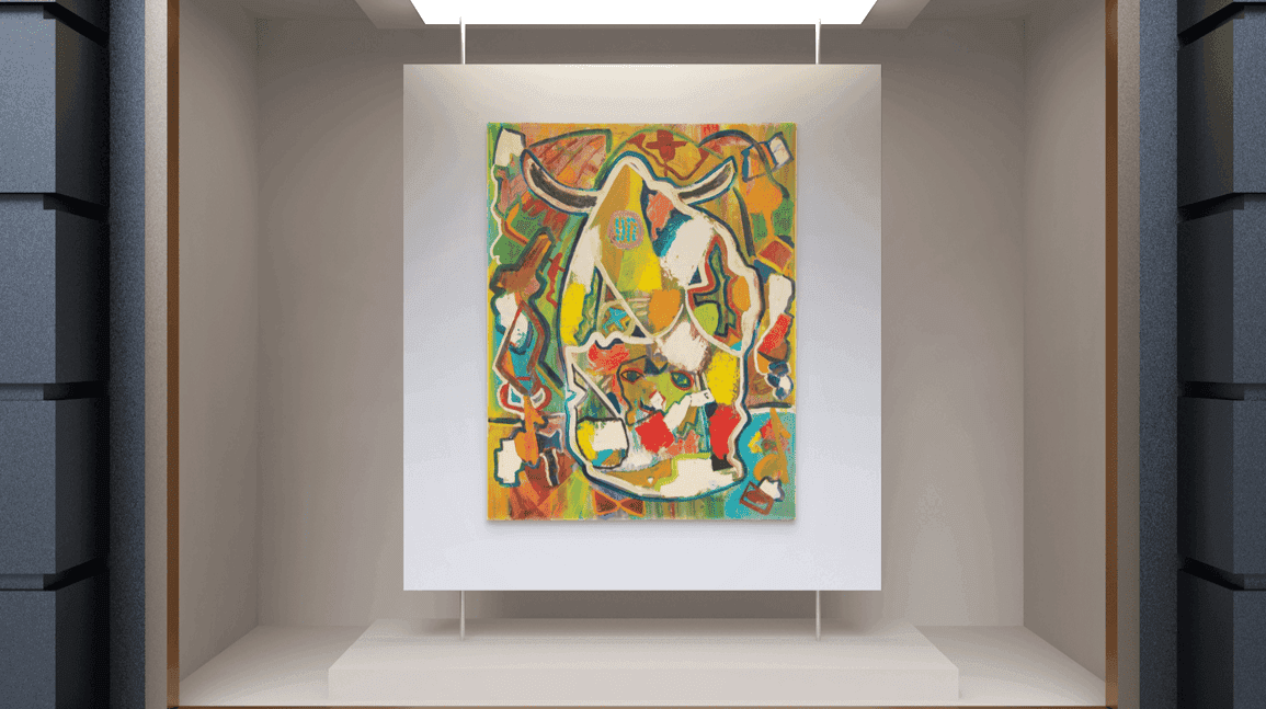 Cover Image for Bob Dylan painting, once traded for astrology chart, sells for record $196,156