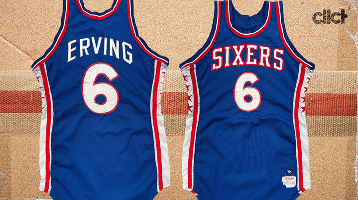 Julius Erving's first game-worn Sixers road jersey sells for $222k
