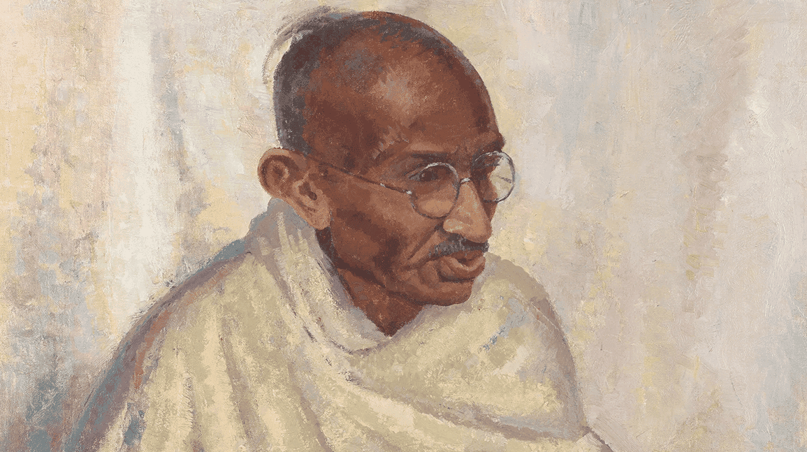 Cover Image for Oil painting of Mahatma Gandhi sells for $205k at auction