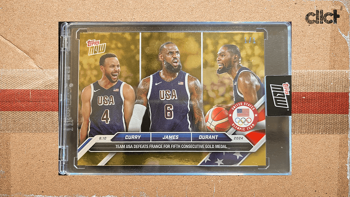 Father, 8-year-old son pull 1/1 Topps Gold card of LeBron, Curry, Durant