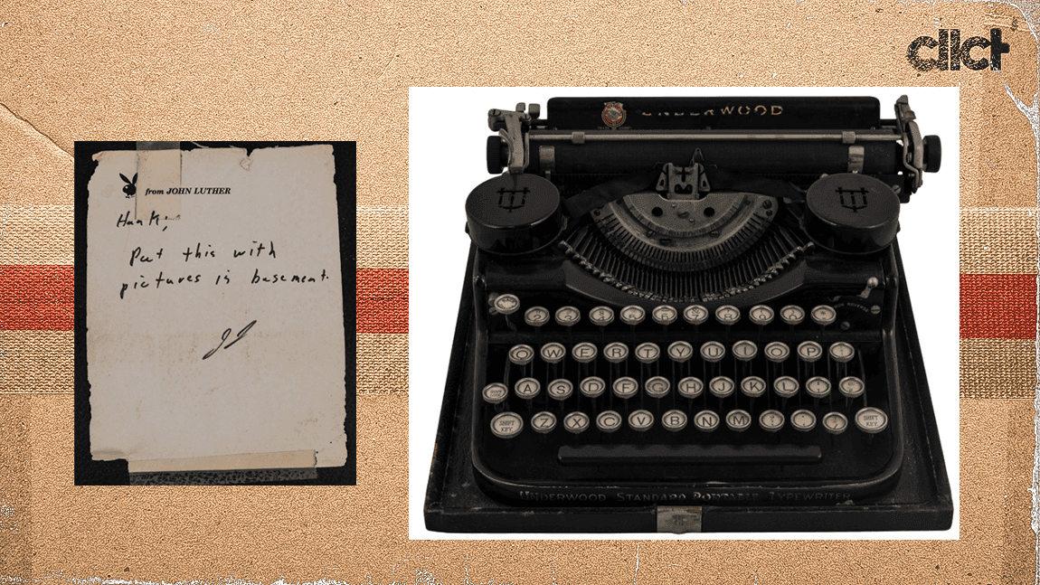 Cover Image for Hugh Hefner's typewriter, used for first issue of Playboy, hits auction block