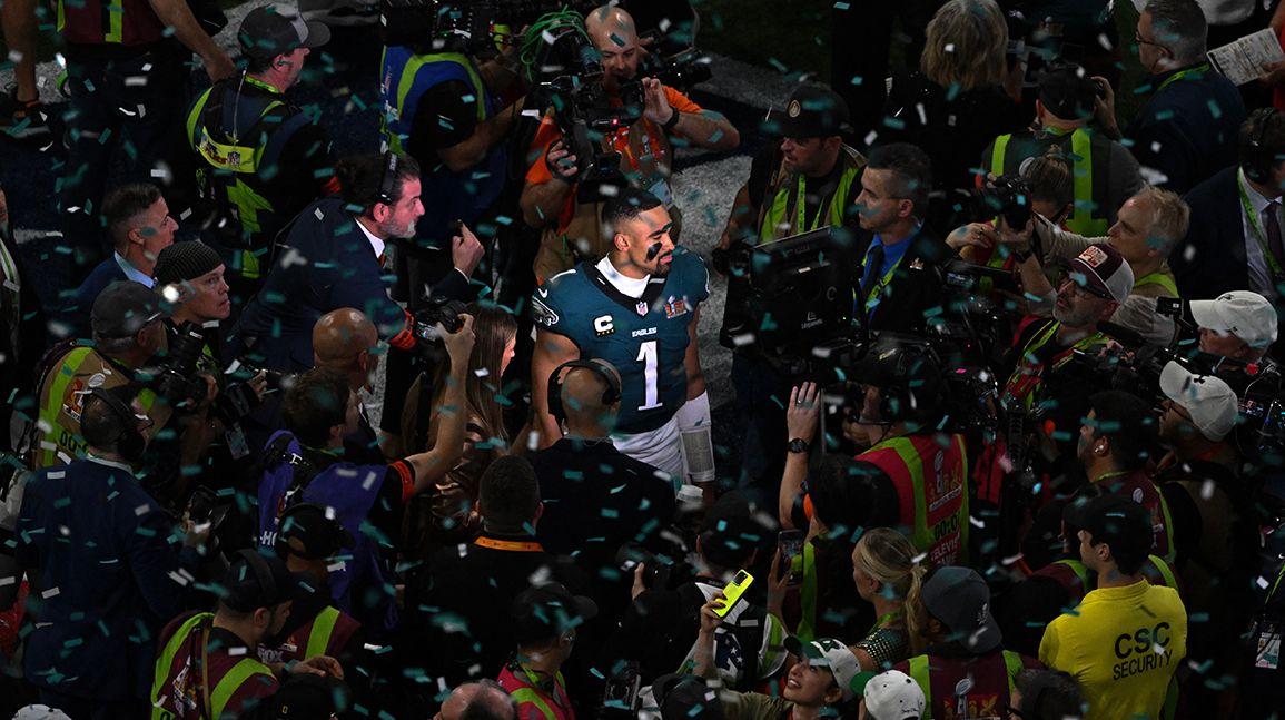 Cover Image for Jalen Hurts, Cooper DeJean experience eBay surge after Eagles' Super Bowl win