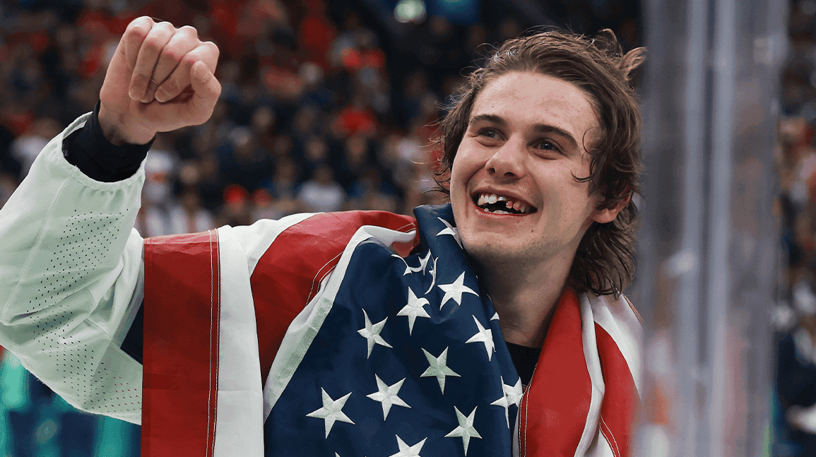 Cover Image for Jack Hughes says "it's bulls---" he doesn't have Olympic golden goal puck