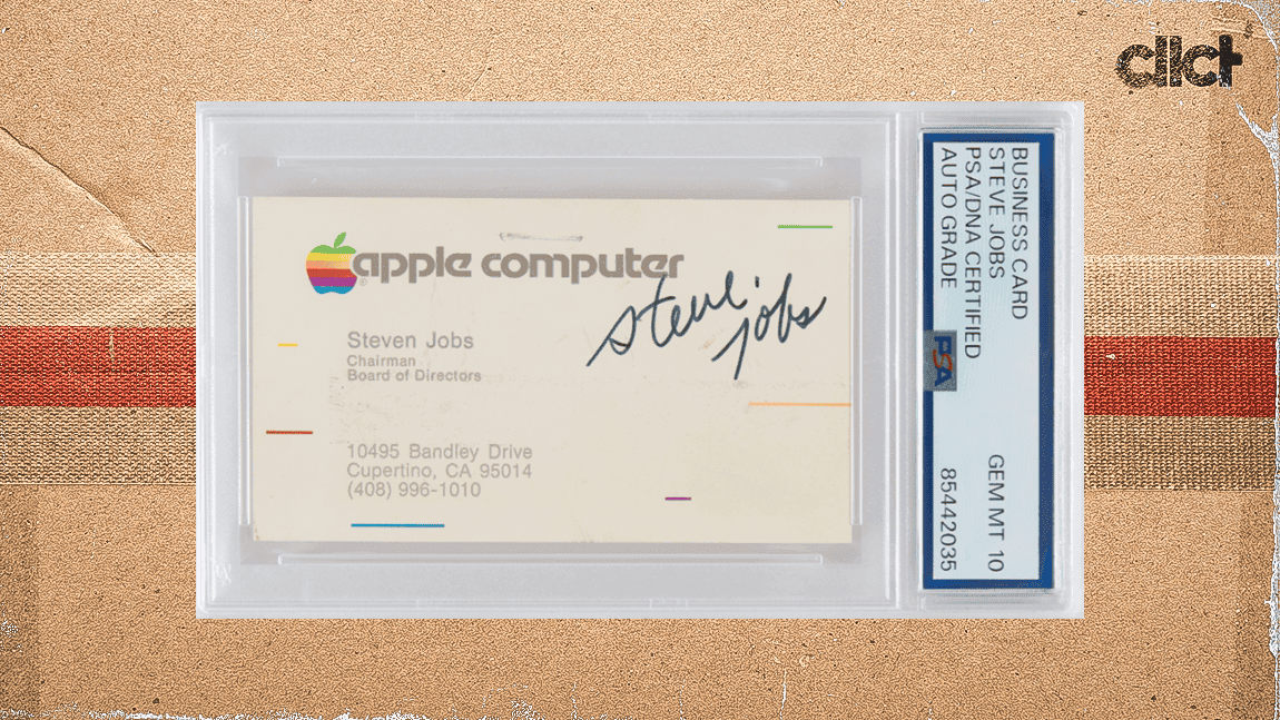 Cover Image for Steve Jobs-signed Apple business card sells for $103,750