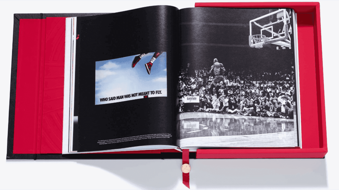 Cover Image for Hand-numbered Air Jordan book features $2,300 edition