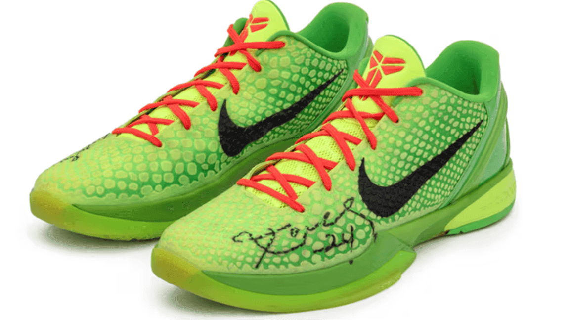 How the Grinch could steal $10 million: Kobe's original shoes up for sale