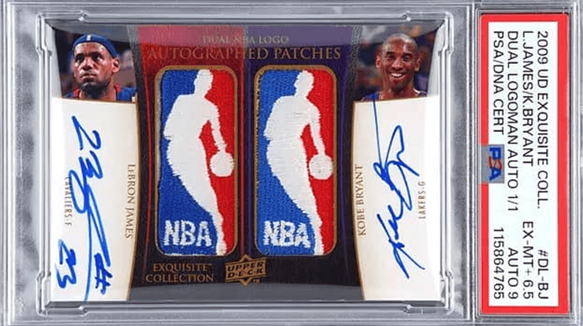 Cover Image for LeBron-Kobe Dual Logoman card to sell in Goldin 100
