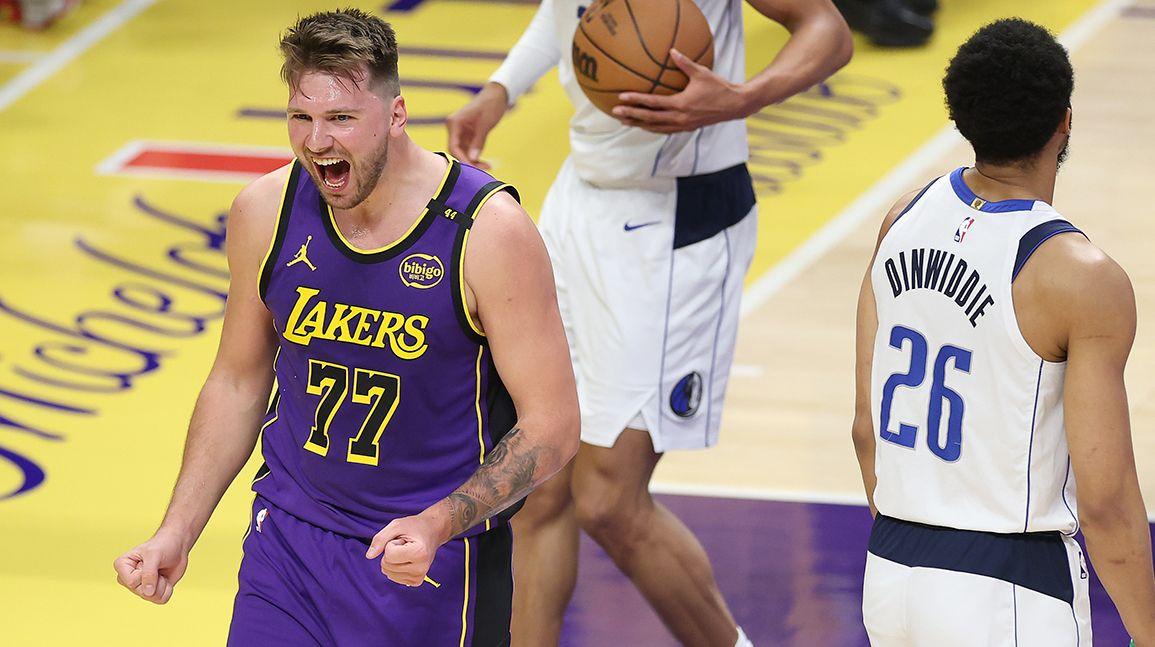 Cover Image for Luka Dončić finishes No. 1 in jersey sales after midseason trade to Lakers