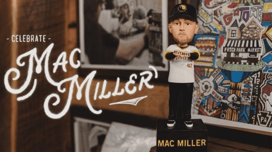 Cover Image for Mac Miller bobblehead drives huge crowd in Pittsburgh