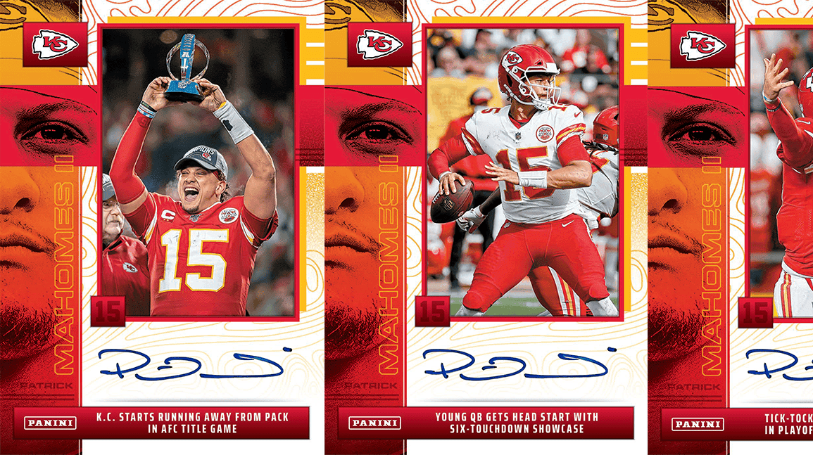 Cover Image for Patrick Mahomes autograph cards coming to Panini's 2025 products