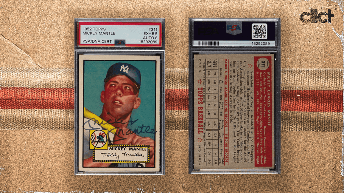 Cover Image for Mickey Mantle-signed 1952 Topps card hits market with $600k estimate
