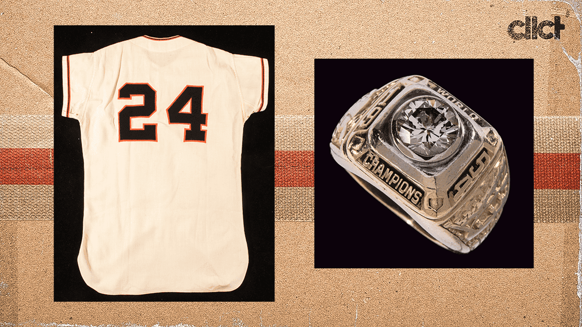 Cover Image for Willie Mays auction to feature MVP awards, championship ring