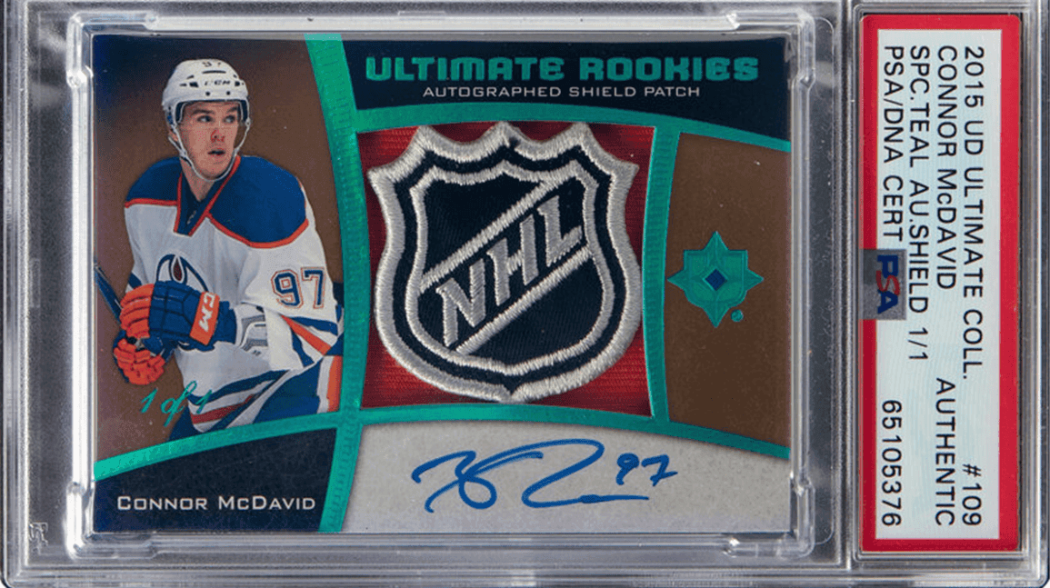 Cover Image for Connor McDavid's most expensive card ever sells for $305k