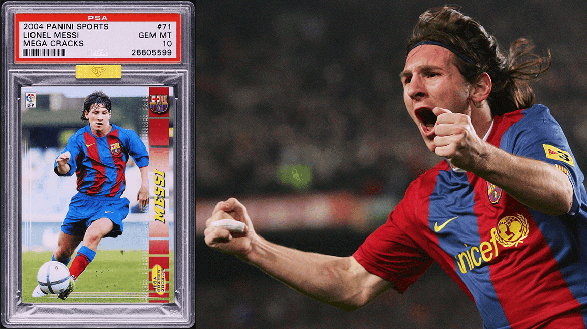 Cover Image for Lionel Messi rookie sets record for soccer cards with $1.5 million sale