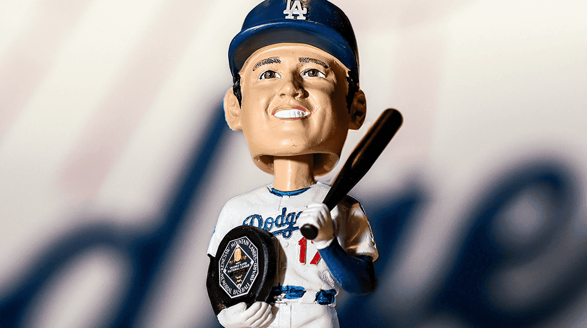 Cover Image for Shohei Ohtani bobblehead variant resells for more than $700
