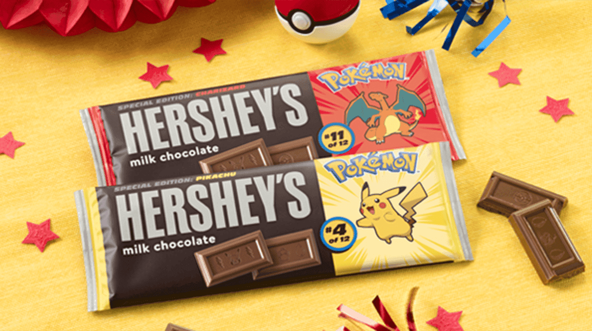 Cover Image for Pokémon partners with Hershey's for collectible chocolate bars