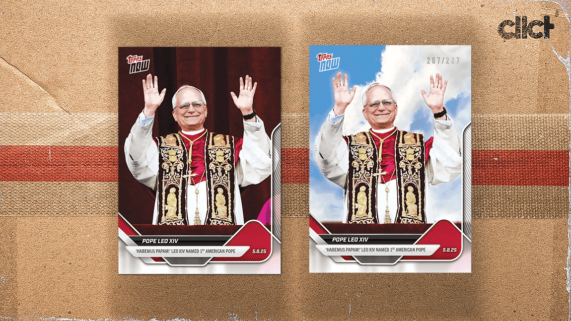 Cover Image for Pope Leo XIV to be featured on Topps NOW card
