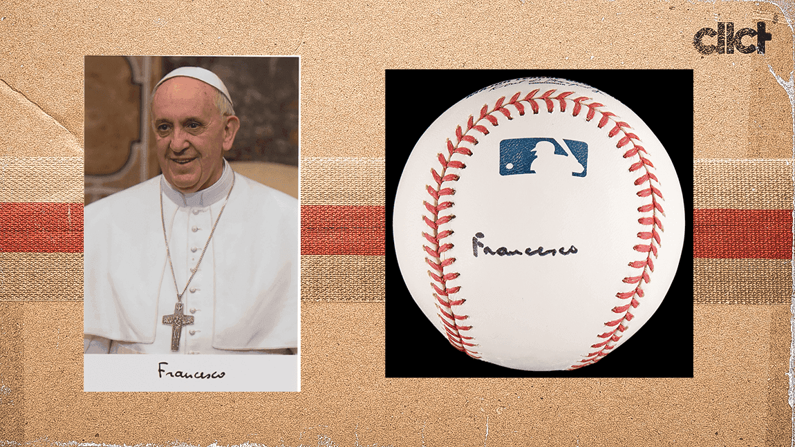 Cover Image for Pope Francis-signed baseball sells for $18,750