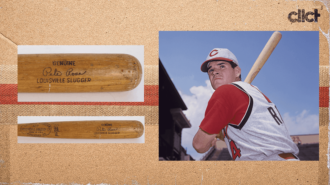 Pete Rose bat from 1966 sells for $22k