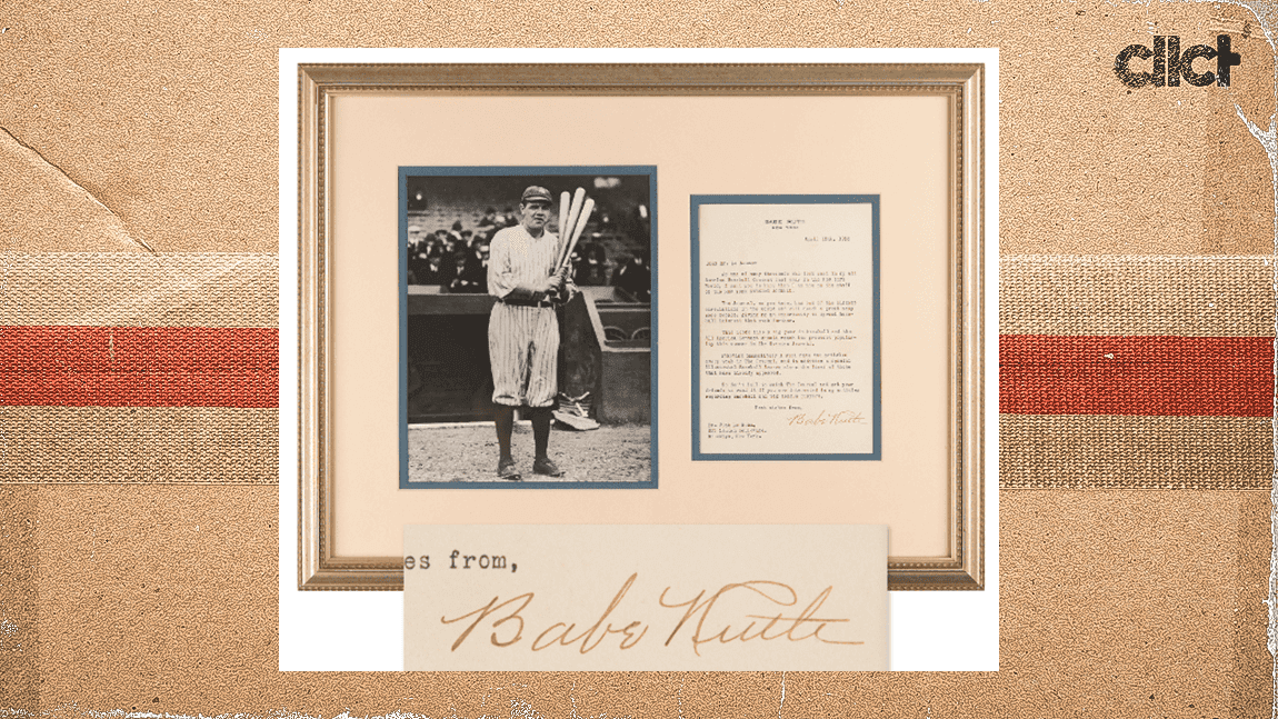 Cover Image for Babe Ruth's 1930 letter to contest winner sells for $7,499