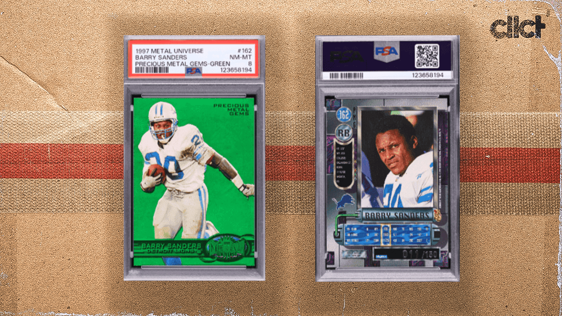 Cover Image for Barry Sanders PMG card sells for record $372k at Fanatics Collect