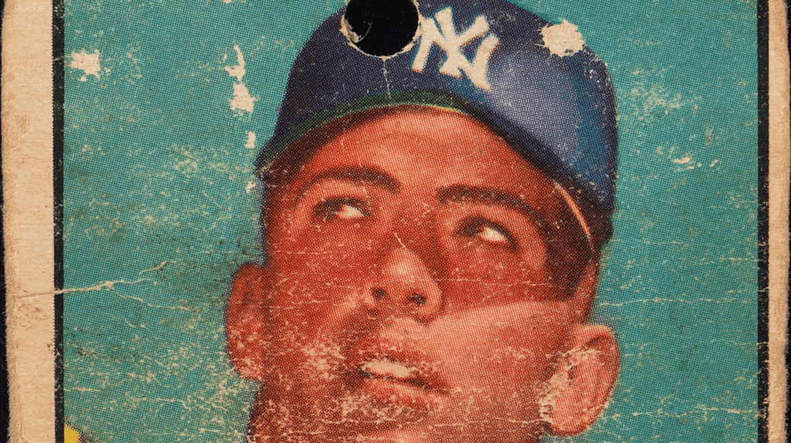 Faded, punctured and worn, 1952 Mickey Mantle card still fetches $16k