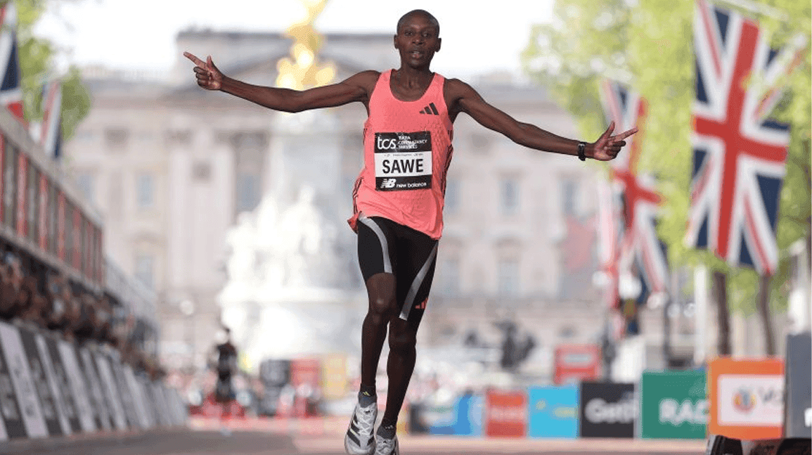 How much are Sabastian Sawe's shoes worth?