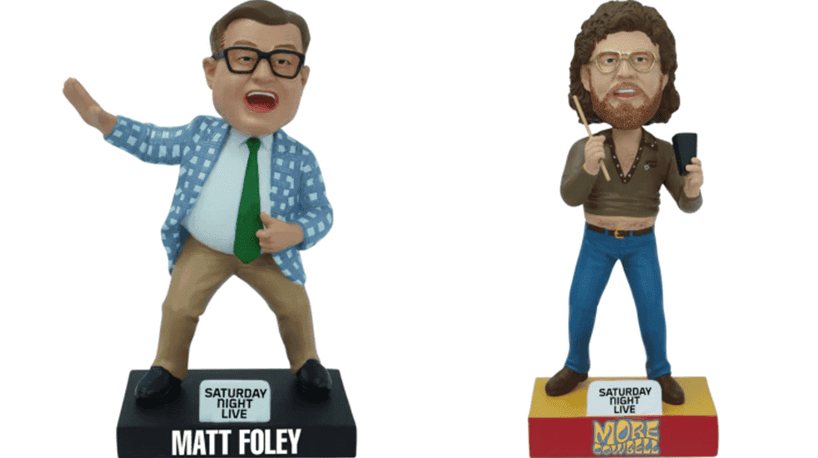 Cover Image for More Cowbell! 'Saturday Night Live' bobblehead series commemorates iconic characters