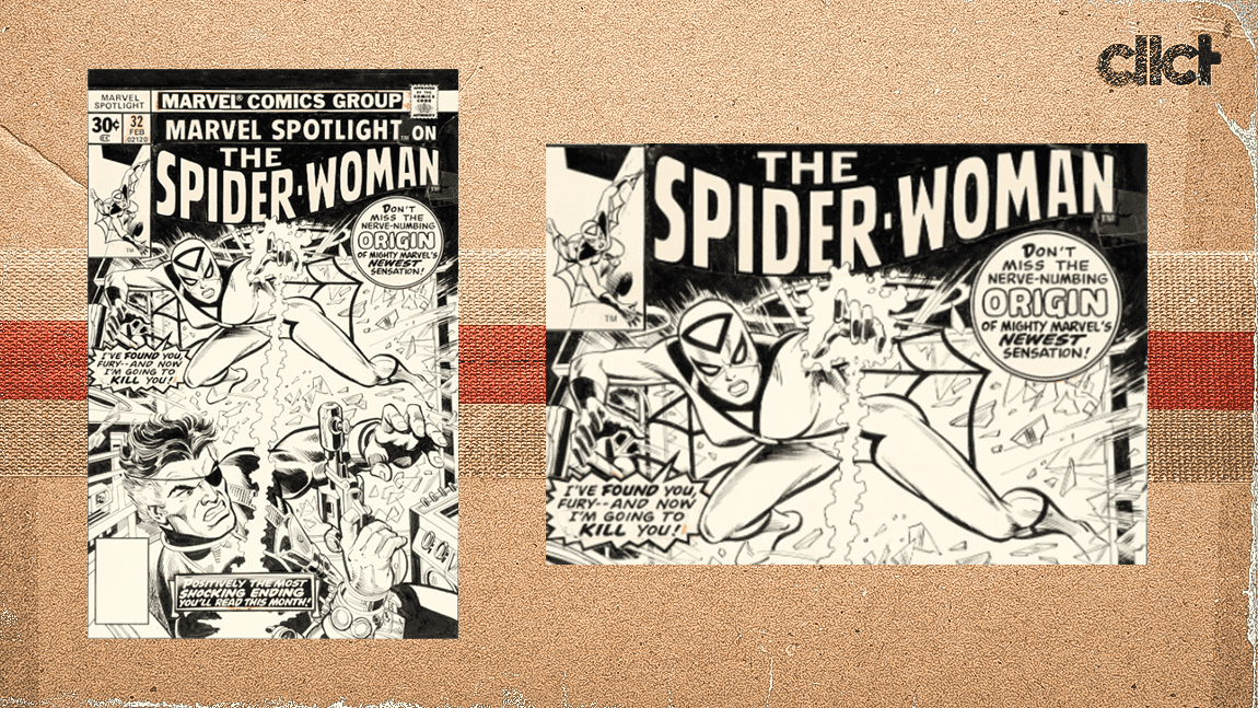 Cover Image for 'Spider-Woman' original cover art sells for $690k
