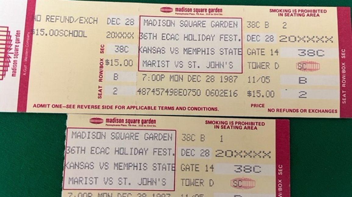 Longtime St. John's fan unearths two tickets from 'Coming to America' game
