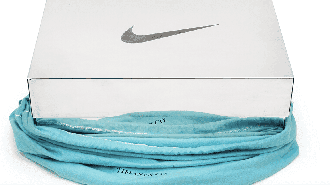 Cover Image for Empty box sells for $53,340: That's the power of Tiffany's Nike collaboration