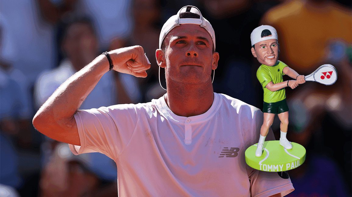 Cover Image for NIL boom hits tennis with bobbleheads, shirts for individual players