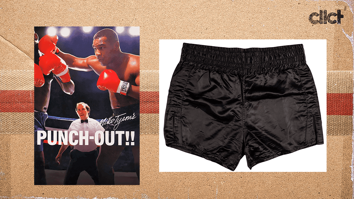 Cover Image for Mike Tyson's trunks from "PUNCH-OUT!!" video game sells for $27,450
