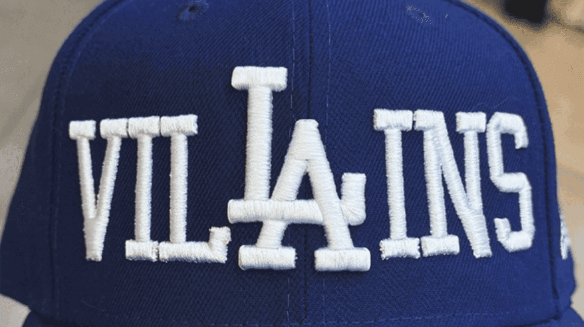 Cover Image for Dodgers ruining baseball? New hats embrace's LA's villain role