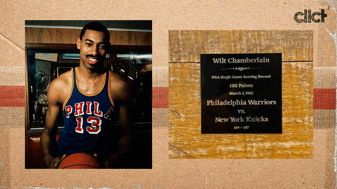 Cover Image for Pieces of court from Wilt Chamberlain's 100-point game hit charity auction